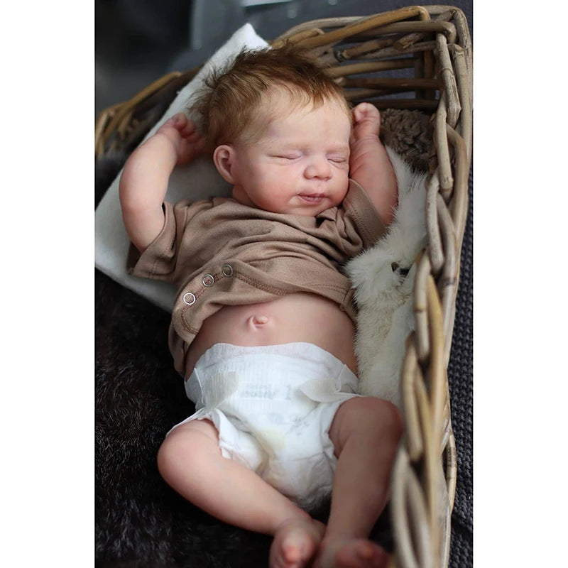 Muñeco bebé Reborn de 18 pulgadas | Muñeco recién nacido realista que duerme