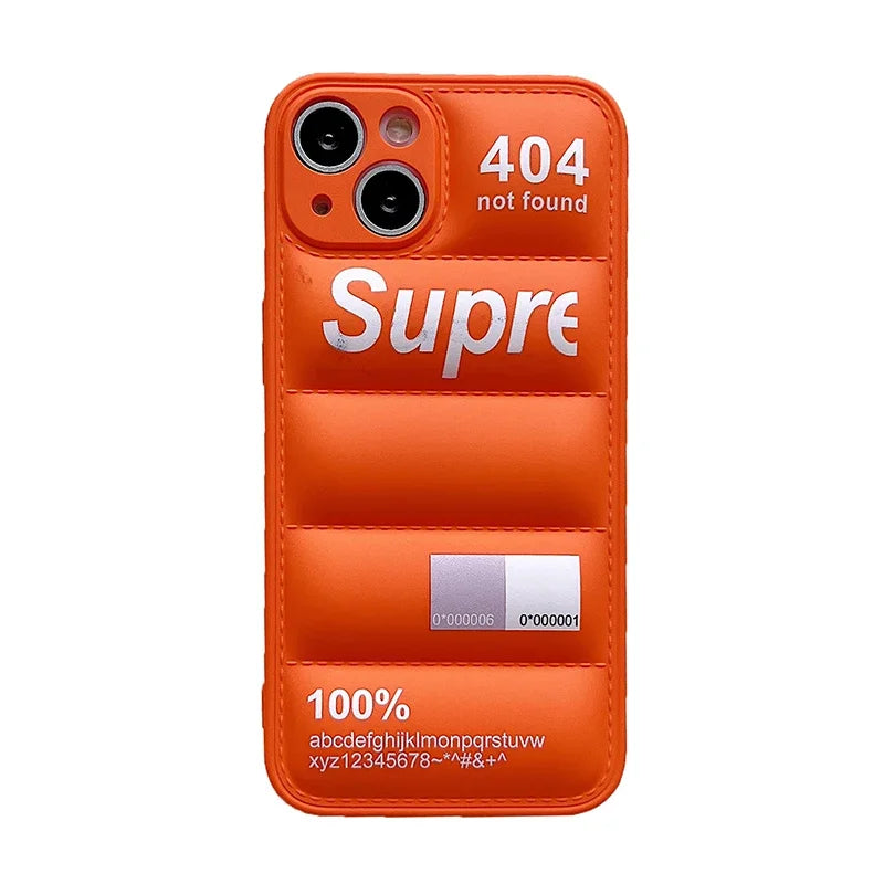 Cute Silicone Down Jacket Puffer Case for iPhone | Protective Cover