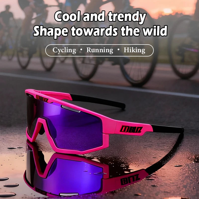 B Bliz Fusion Cycling Sunglasses Men Bicycle Racing Riding Glasses UV400 Photochromic MTB Outdoor Sports Camping Golf Equipment