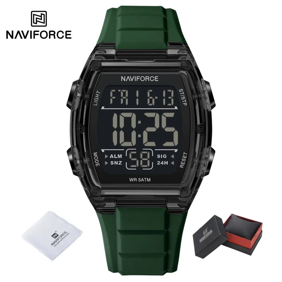 Luxury Digital Sport Watches for Men | Waterproof Silicone Band