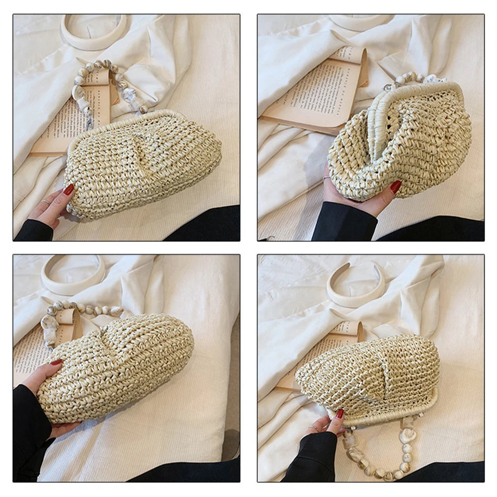 Chic Boho Straw Top Handle Bags for Women | Summer Style