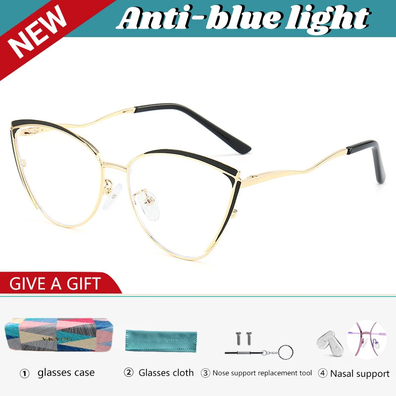Personalized Cat Eye Glasses for Women | Customizable Style & Comfort