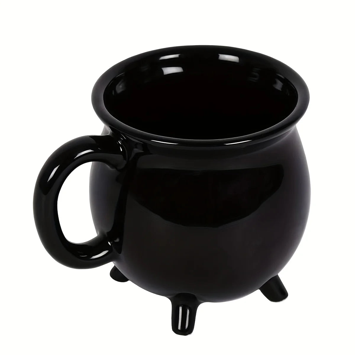 Witch Brew Coffee Mug | 350ml Black Cauldron Ceramic Cup