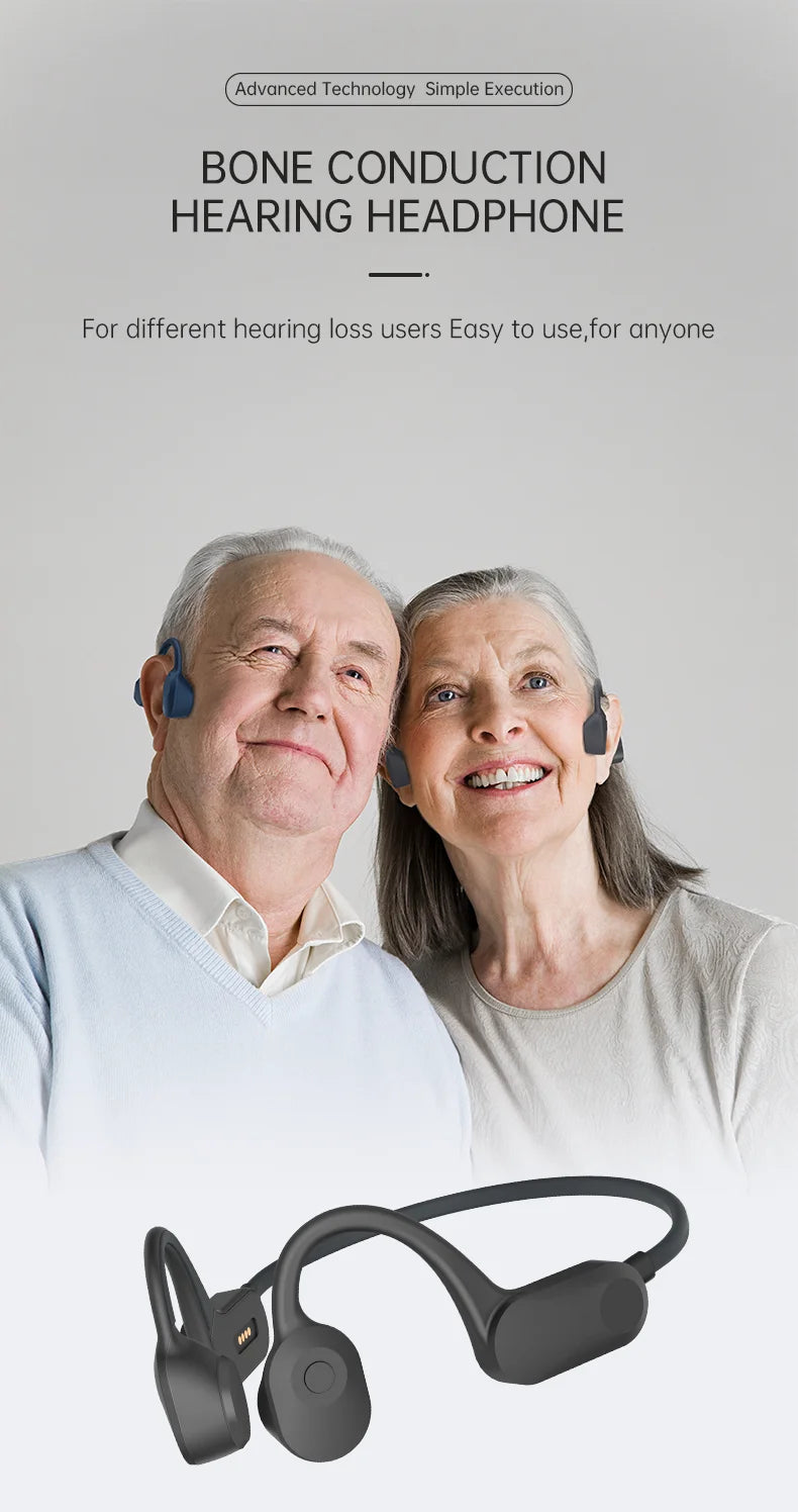 32-Channel Bone Conduction Hearing Aid | Noise Reduction & Bluetooth