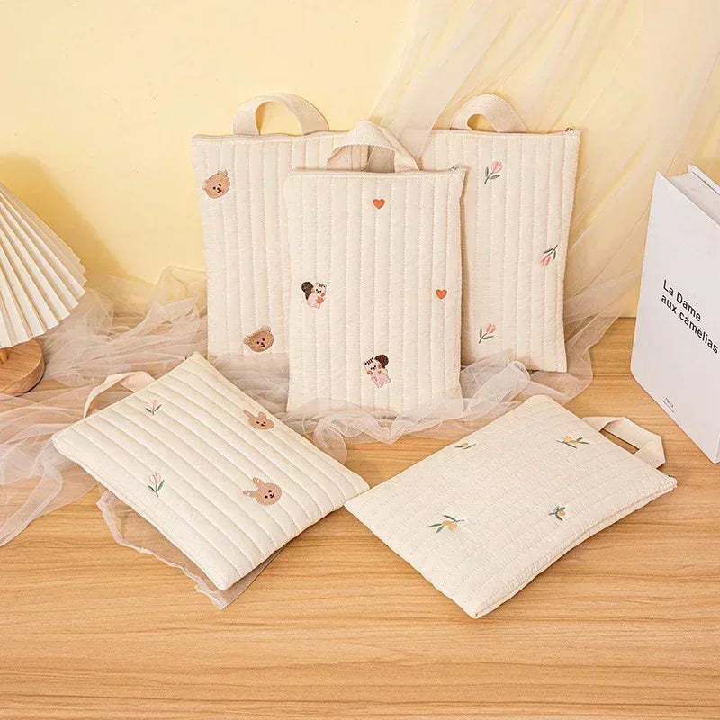 Cute Cotton Baby Diaper Bag | Stylish Mommy Handbag for Travel