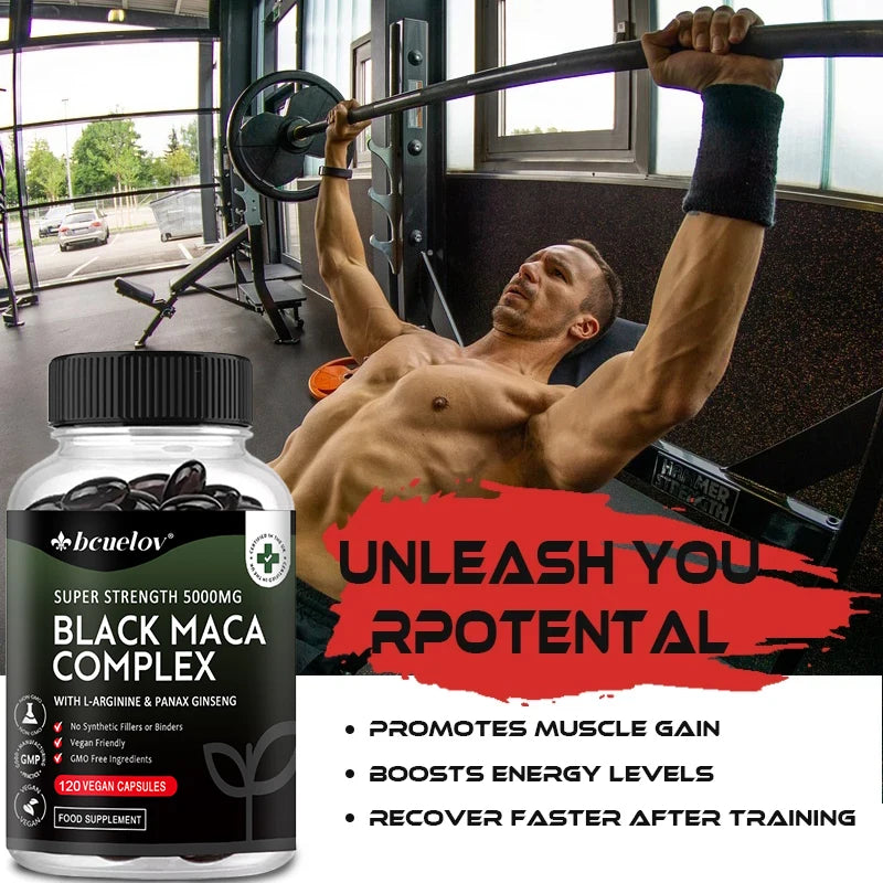 Black Maca & Ginseng Energy Supplement | Boost Performance