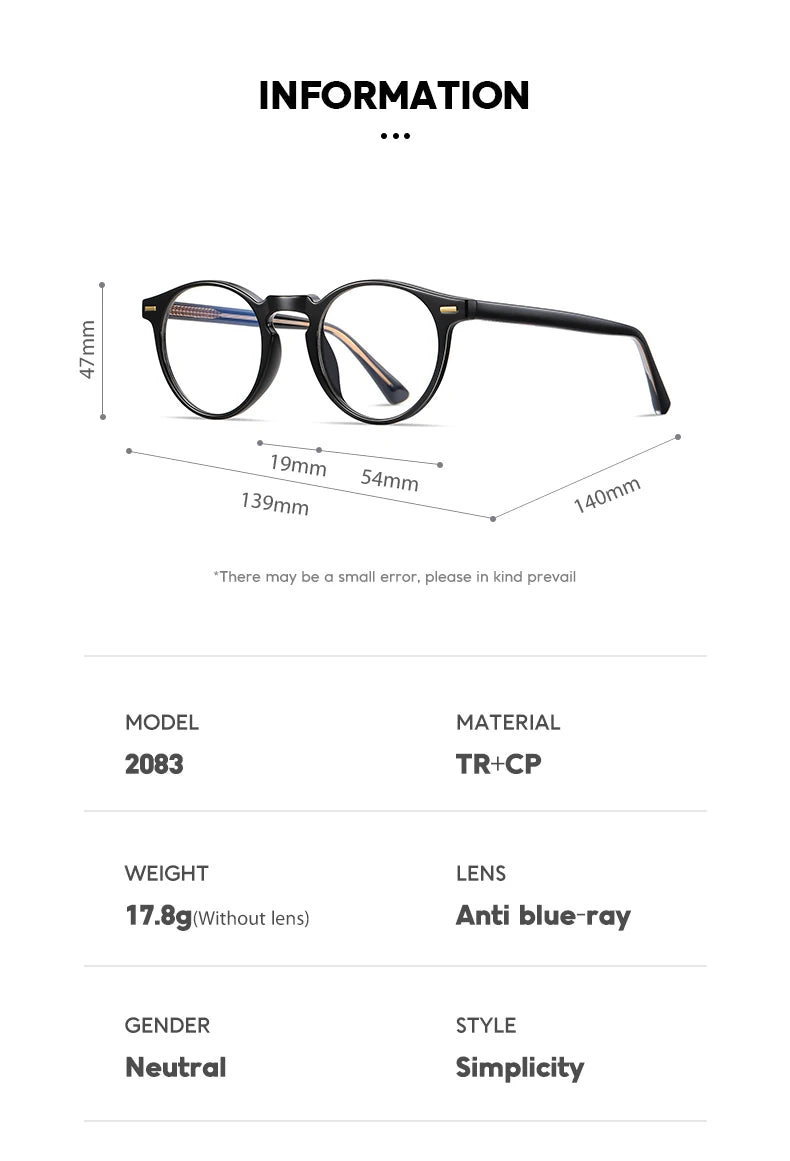 Stylish Women's Geometric Prescription Glasses | Blue Light Blocking