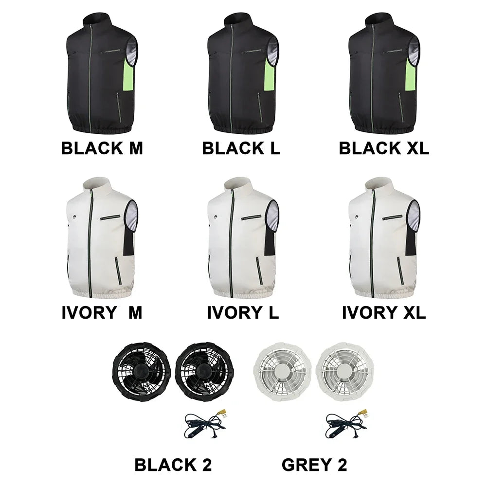 Cooling Fan Vest for Summer | Breathable Heat Resistant Jacket