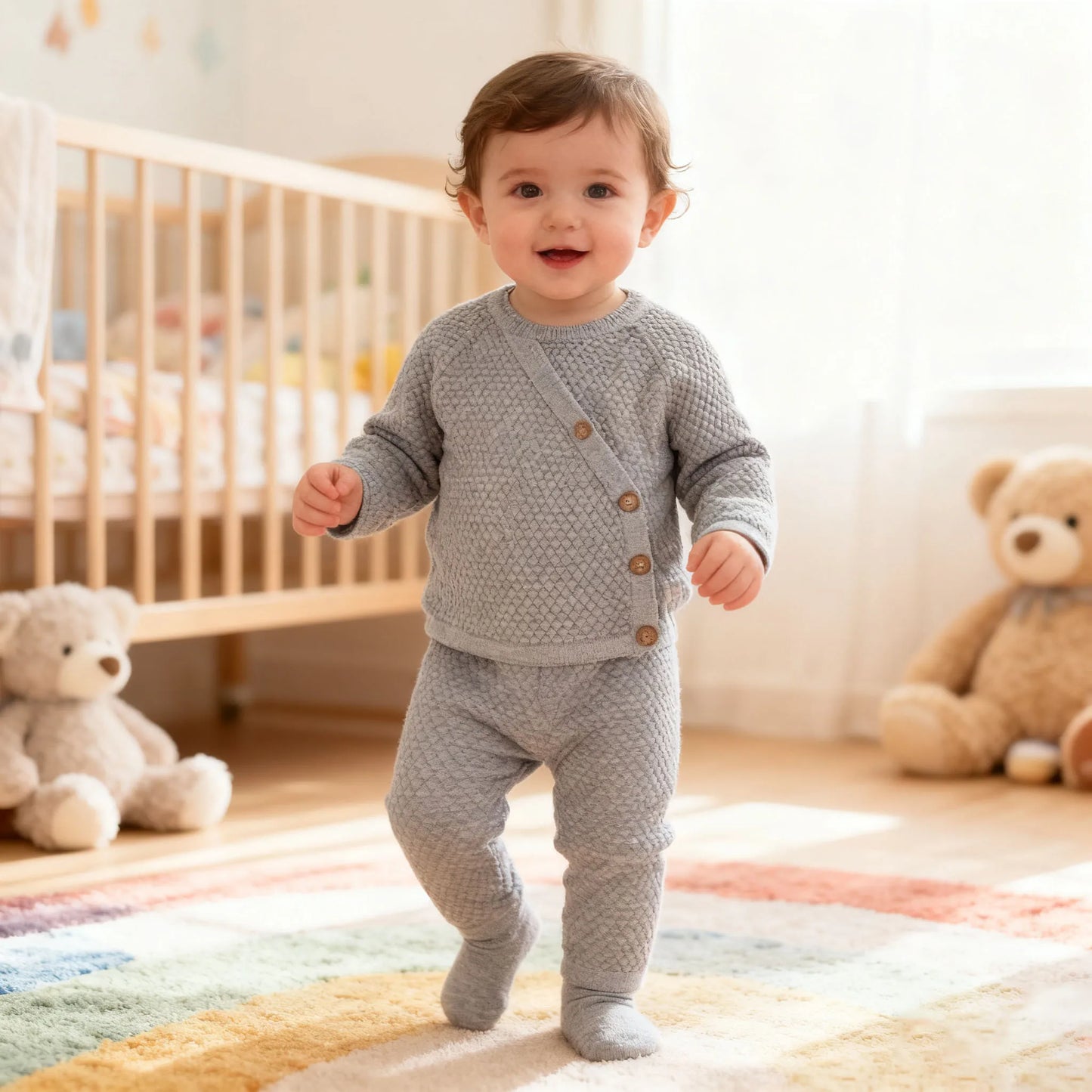 2PCS Autumn Winter Baby Clothing Set | Cozy Pajamas for Infants