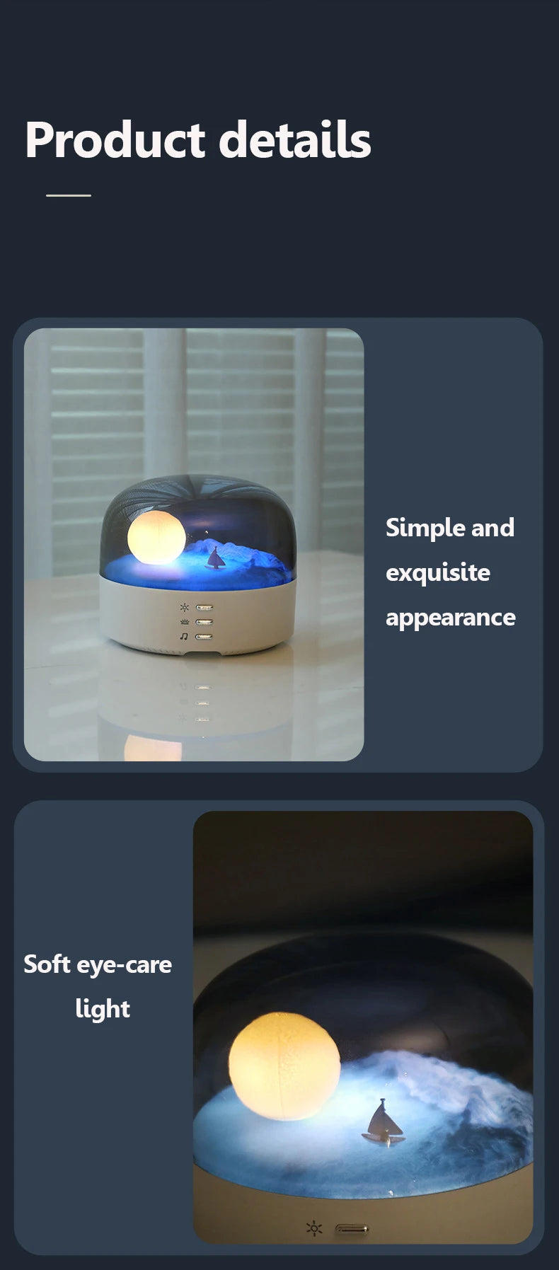 Mini Portable Bluetooth Speaker with Dimming Ambient Light