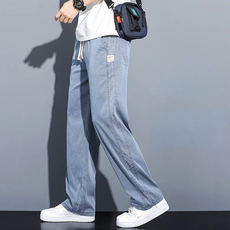 Men's Summer Thin Straight Pants | Comfortable Casual Trousers