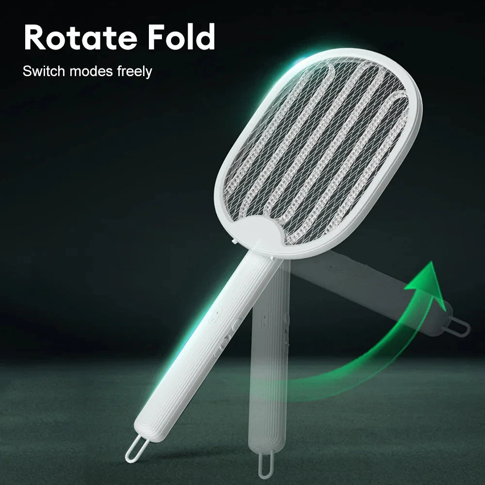 Foldable Electric Mosquito Killer Racket | UV Zapper & Rechargeable