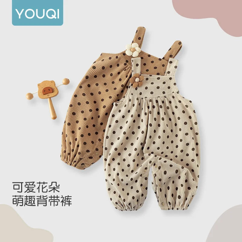 Cute Autumn Overalls for Babies | Adorable One-Piece Romper