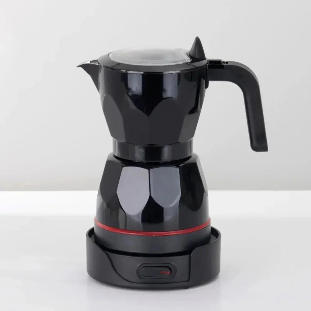 Transparent Electric Moka Pot | 150ml Portable Coffee Maker