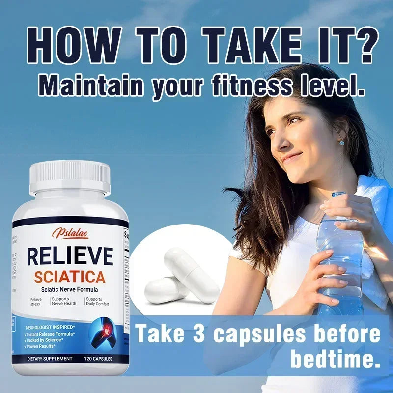 Natural Sciatica Relief Capsules for Joint & Nerve Health