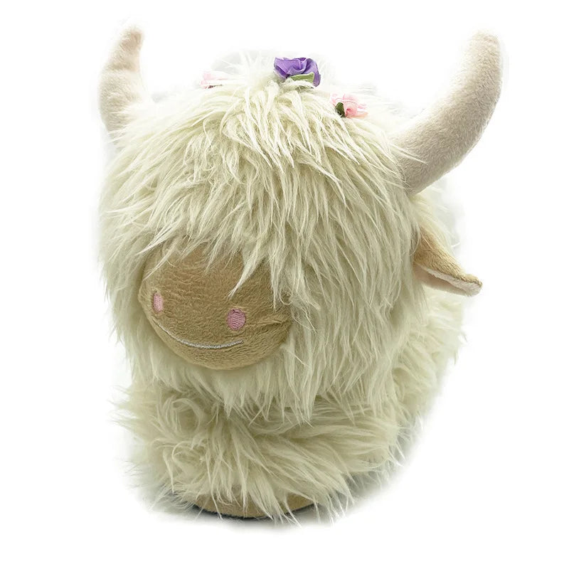 Highland Cattle Plush Slippers | Cozy Kawaii Animal Slides