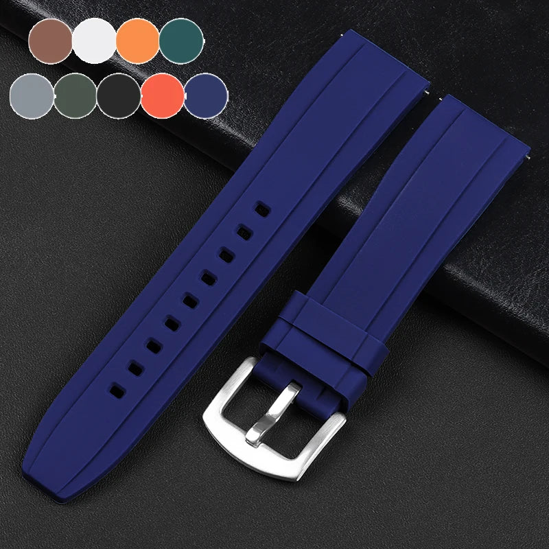 Quick Release Silicone Rubber Watch Strap | Soft Sports Watchband