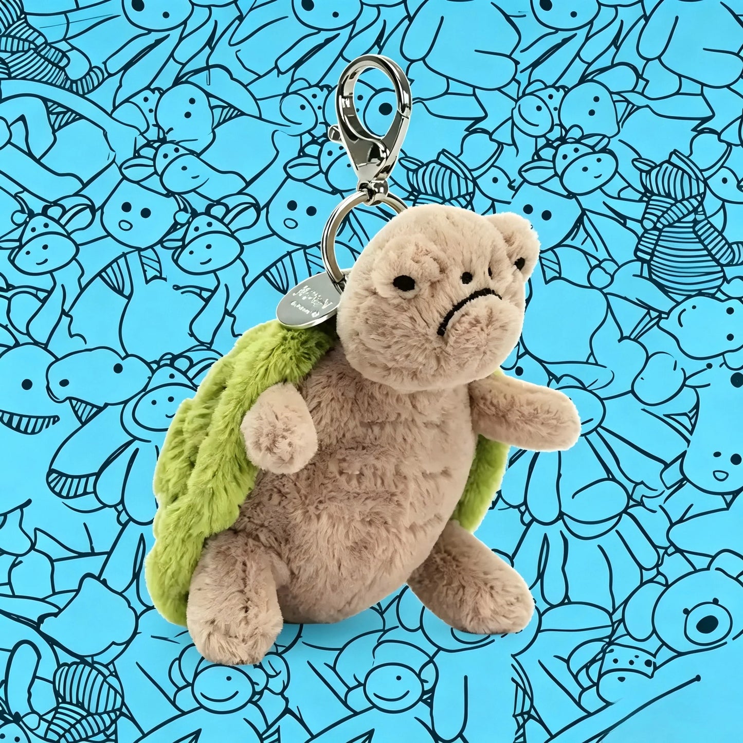 Cute White Dragon Plush Keychain | Soft Stuffed Animal Charm