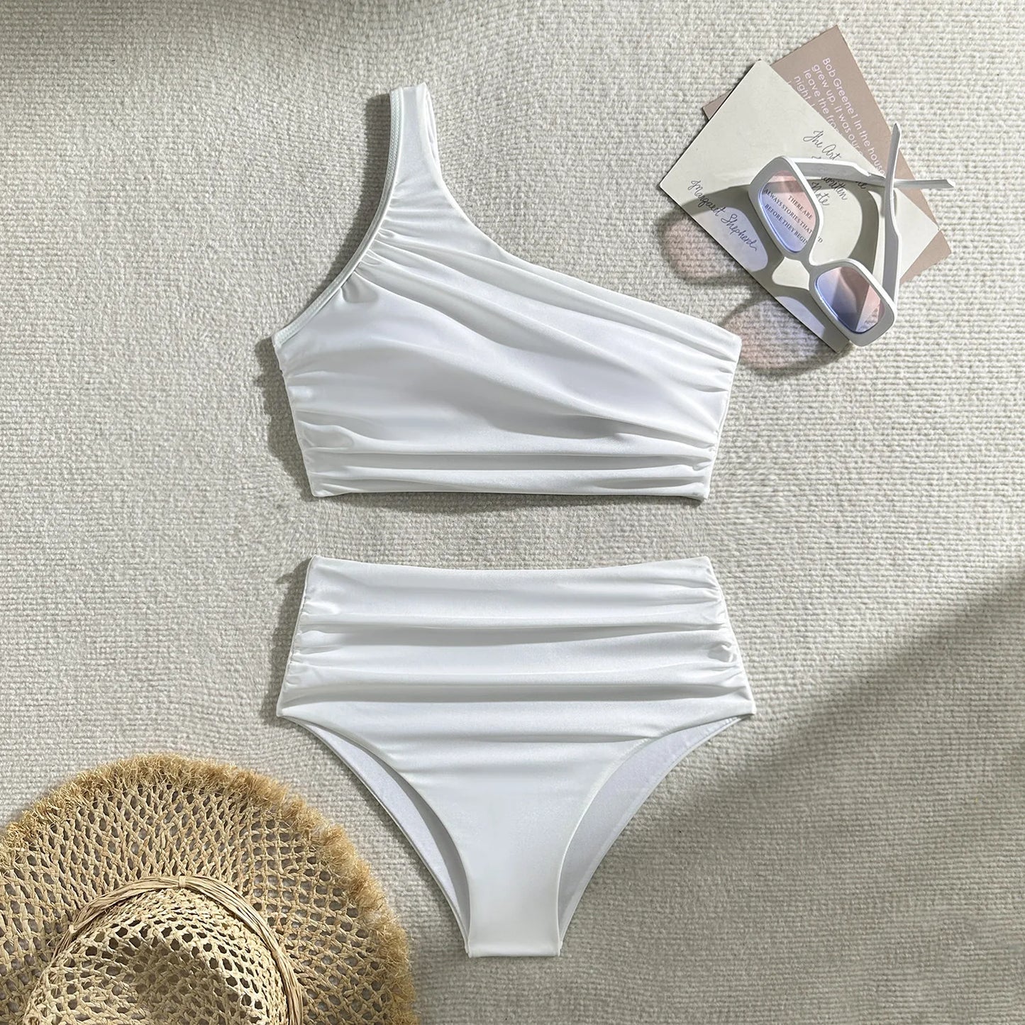 Elegant Women's White Bikinis | Stylish Beach Swimwear Set