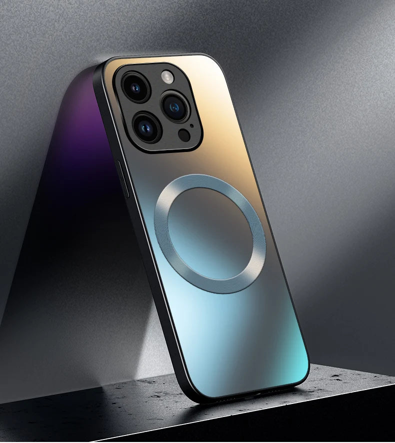 AG Matte Silicone Hard Case For Magsafe iPhone 17 Air 16 16E 15 14 13 12 11 Pro X XS Max Mini Plus Frosted Phone Magnetic Cover