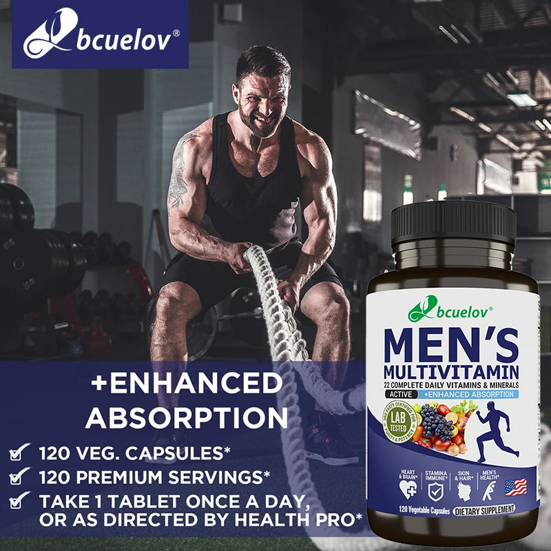 Men’s Complete Multivitamin & Multimineral Supplement | 120 Capsules