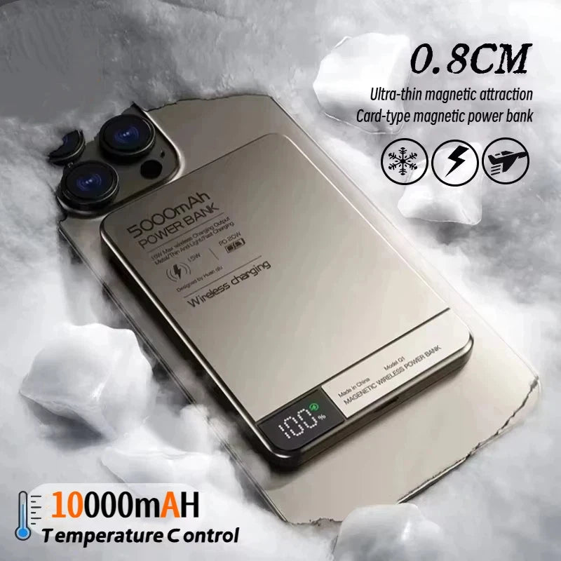 Ultra Wireless Magnetic Power Bank | Fast Charging for All Devices