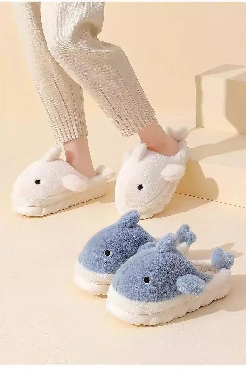 Winter Waterproof Corduroy Cotton Slippers | Cozy Indoor Footwear