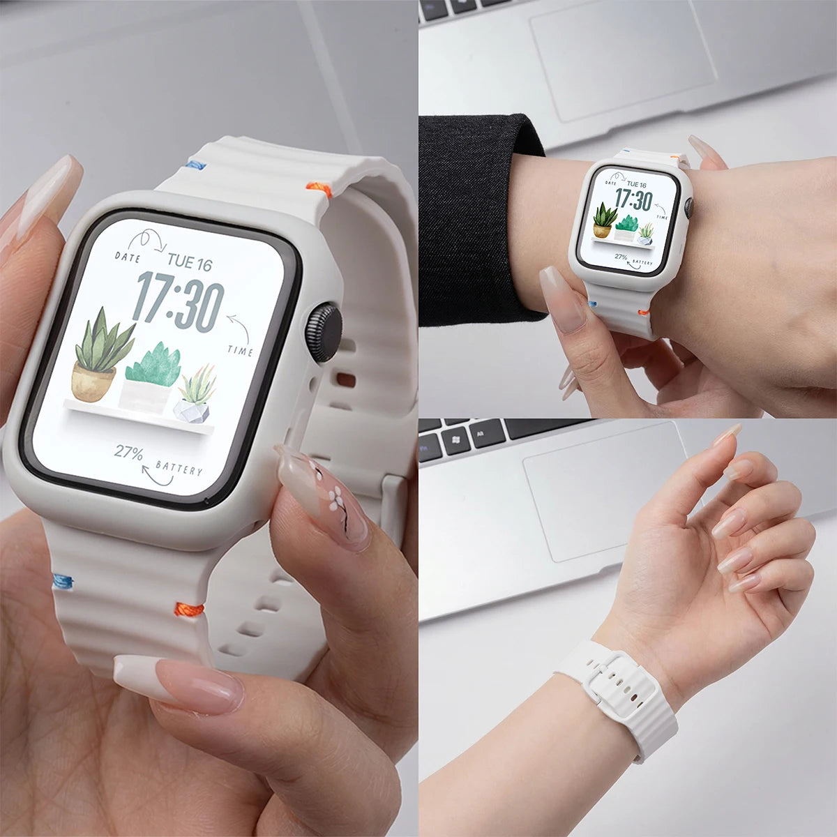 Soft Sport Band + Protective Case for Smart Watches | Versatile & Durable