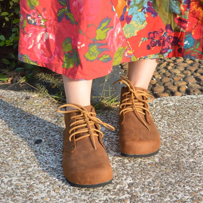 Handmade Genuine Leather High Top Women's Shoes | Stylish Casual Footwear