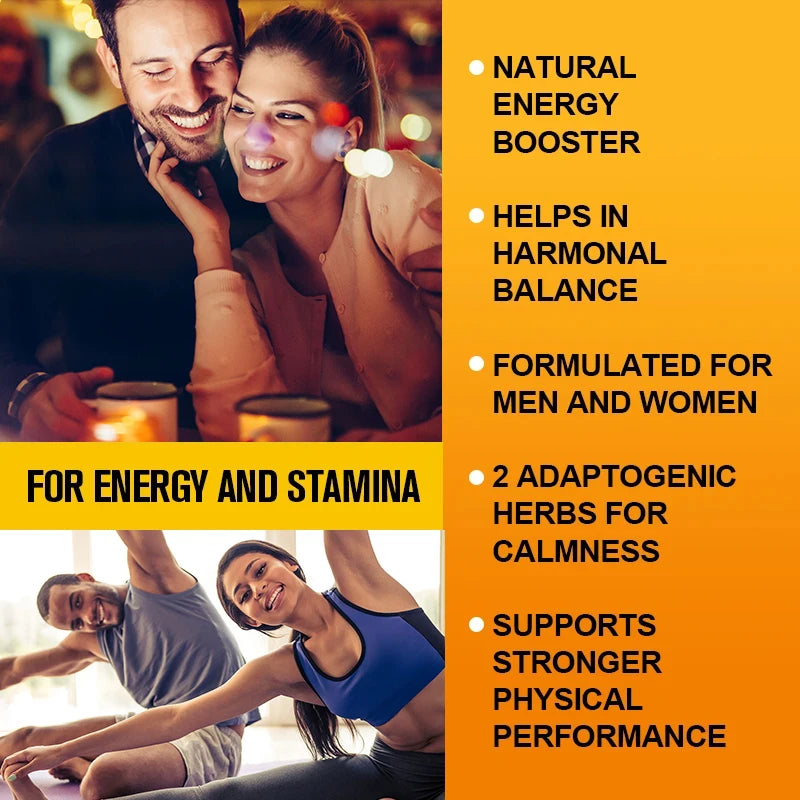 Maca & Ginseng Capsules for Energy & Muscle Support