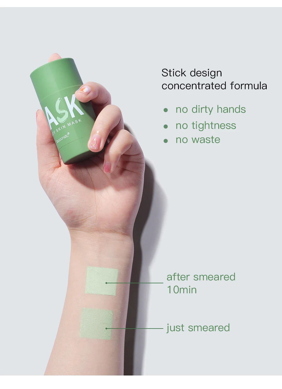 Green Tea Cleansing Stick Mask | Deep Pore Cleanser & Moisturizer