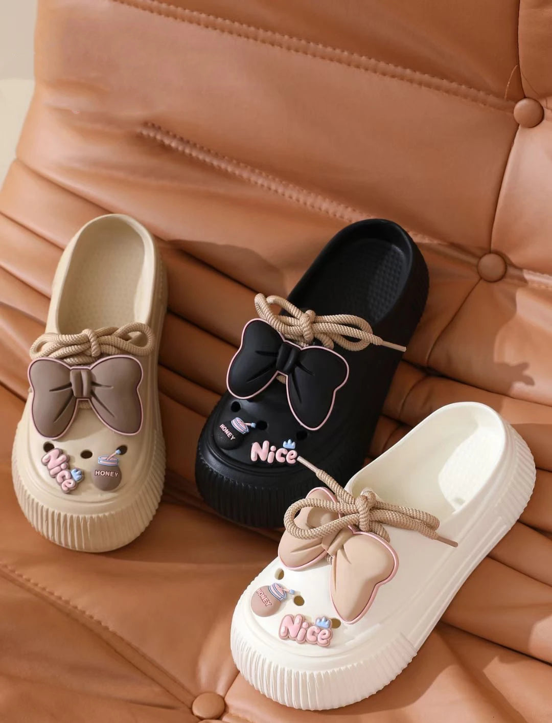 Women's Cute Bow EVA Slippers | Stylish Summer Sandals