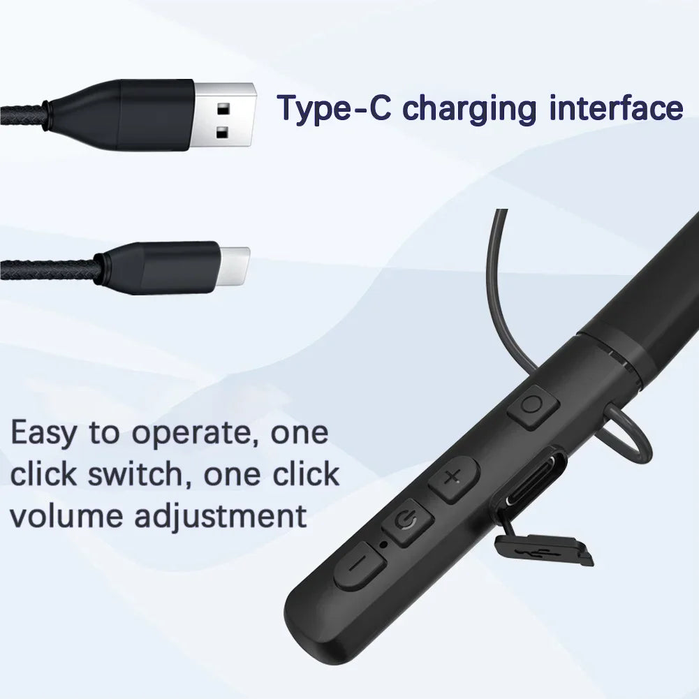 Rechargeable Bluetooth Hearing Aid Headset | Noise Reduction