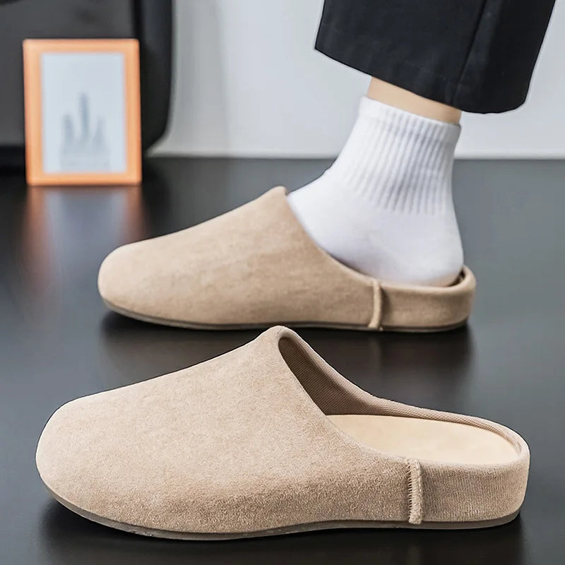 Comfortable Unisex Leather Slip-On Mules | Summer & Spring Flats