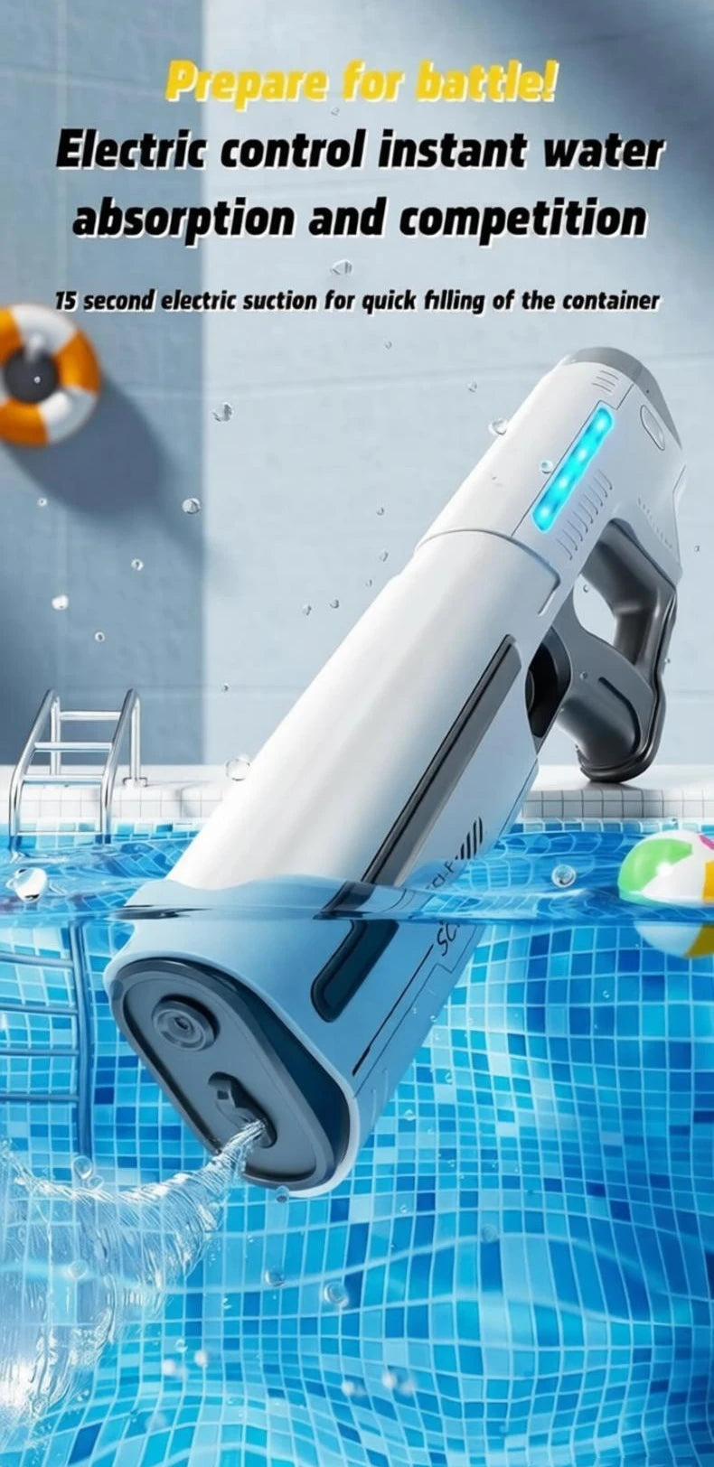 Electric Water Gun Toy | Fun Summer Blaster for Kids & Adults