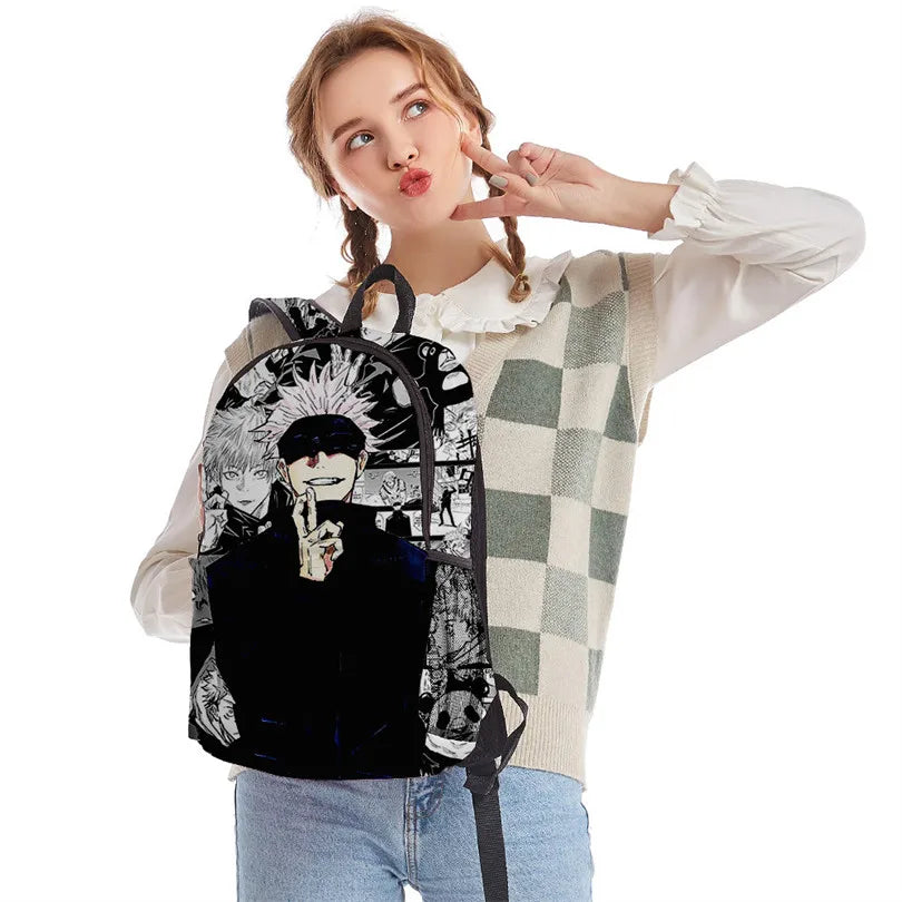 Anime-Inspired School Backpack | Trendy Laptop Bag for Teens