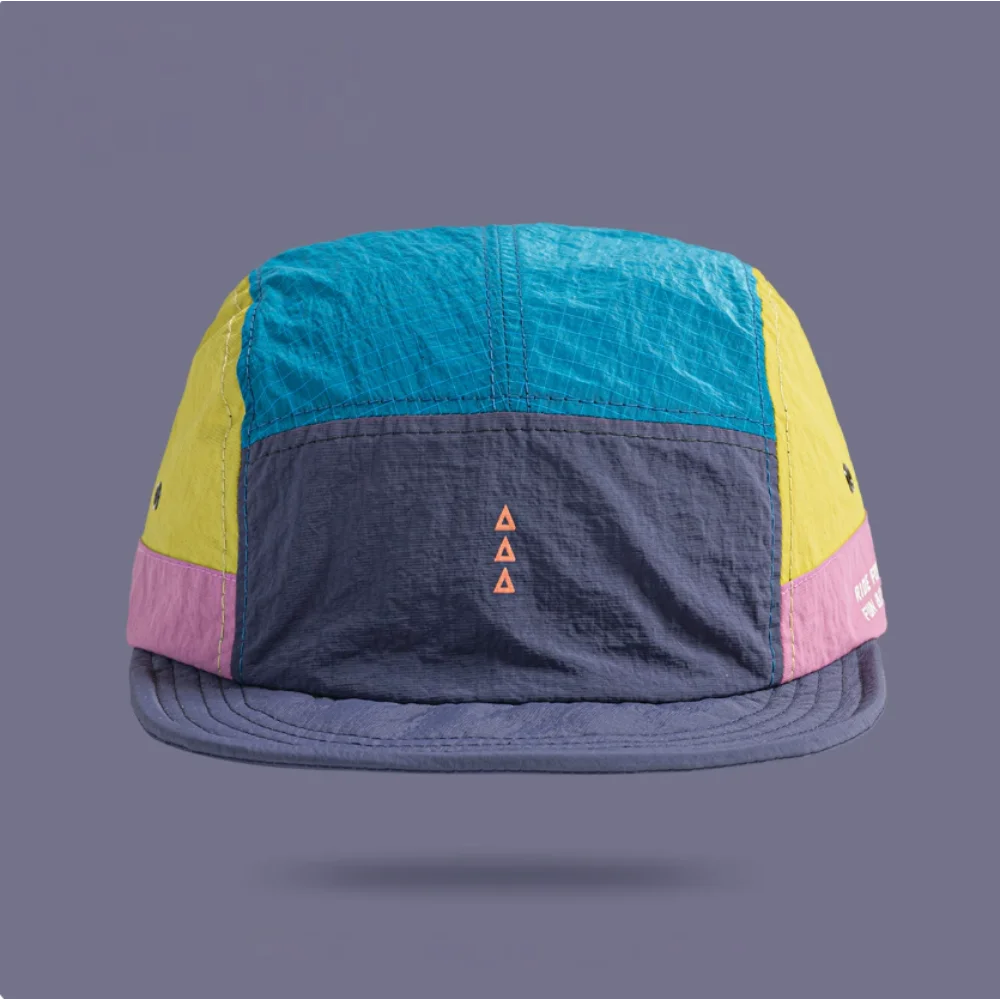 Waterproof Color Block Baseball Cap | Unisex Short Brim Hat