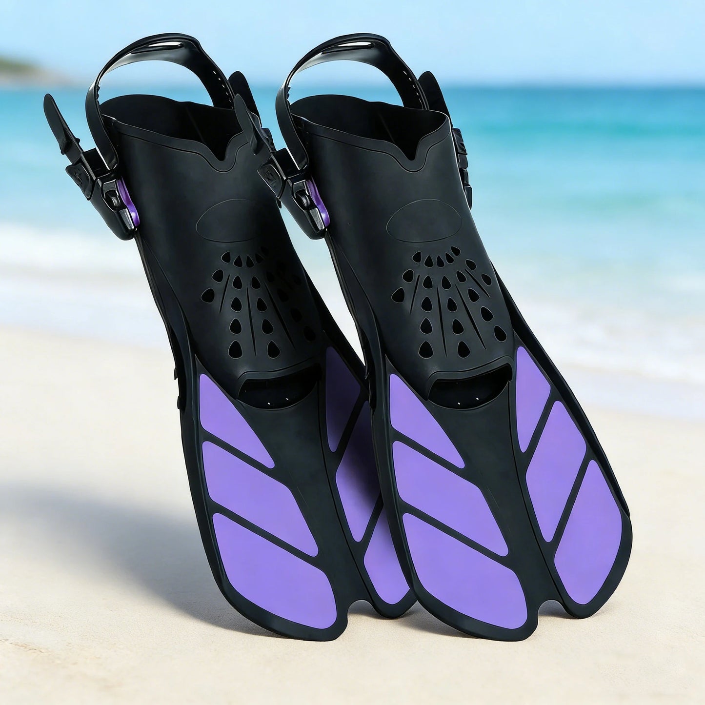 Adjustable Snorkel Fins | Lightweight Swimming Flippers for Adults