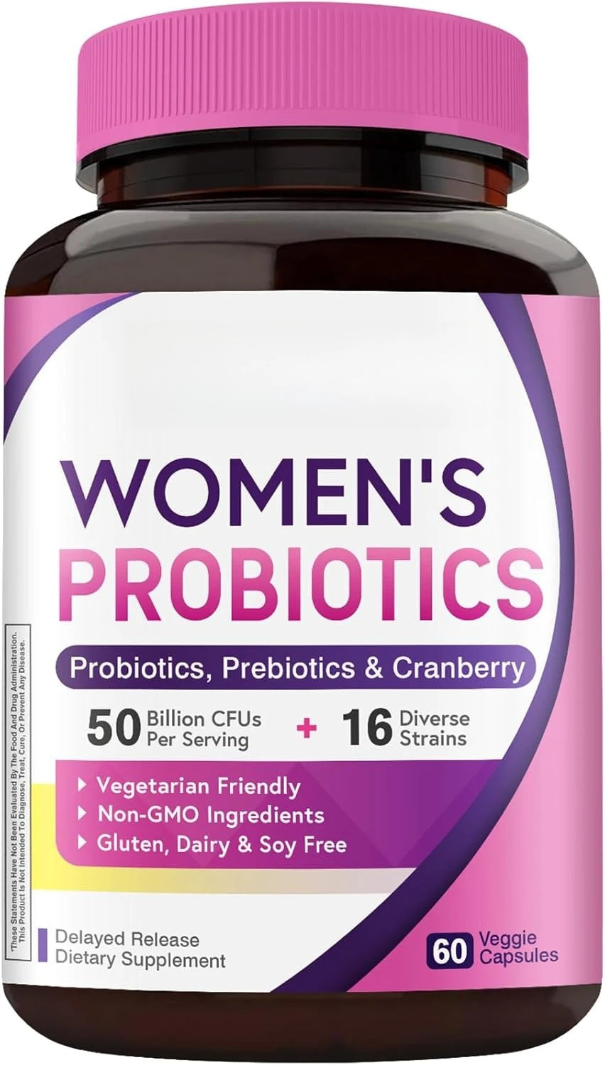 Daily Women's Probiotic Supplement | 60 Caps for Gut Health