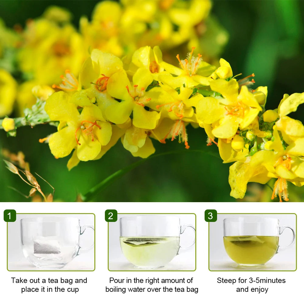 Natural Herbal Tea for Respiratory Health | Caffeine-Free Support