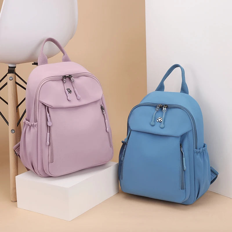 Durable Waterproof Nylon Backpack for Women | Travel & School