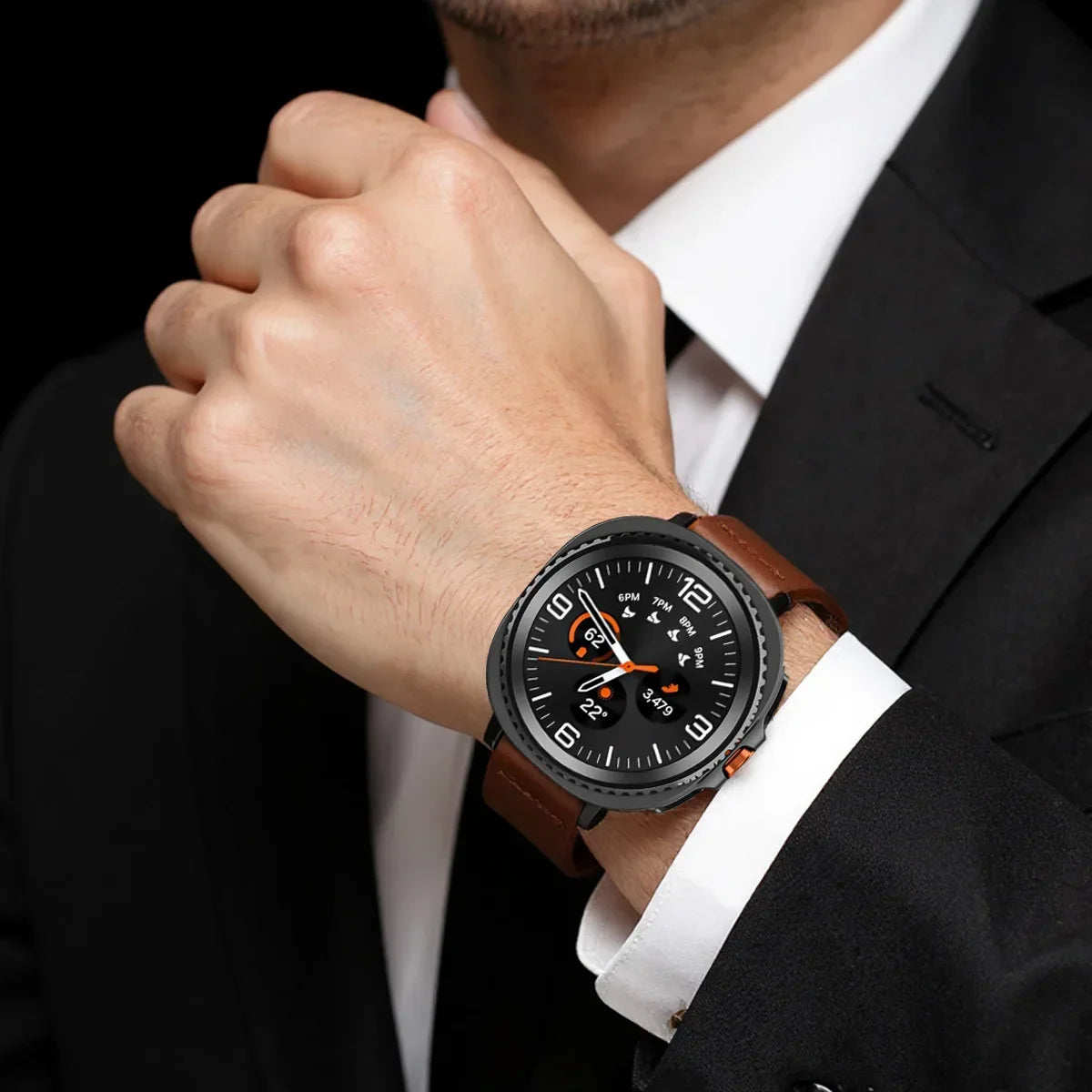 Leather Watchband for Samsung Galaxy Watch | Stylish Replacement Strap