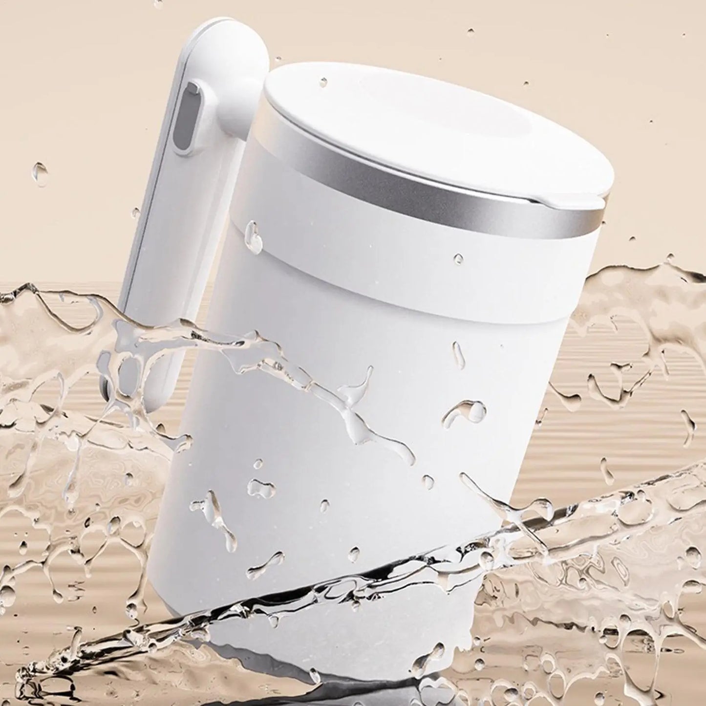 400ml Electric Self Stirring Coffee Mug with LCD Thermometer