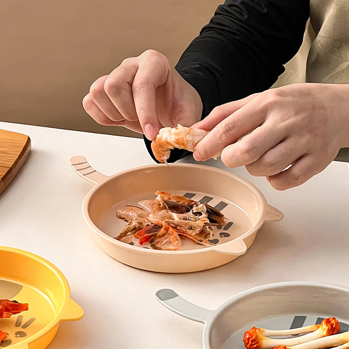 Cute Cat Pattern Dessert Plate | Reusable Kitchen Tableware