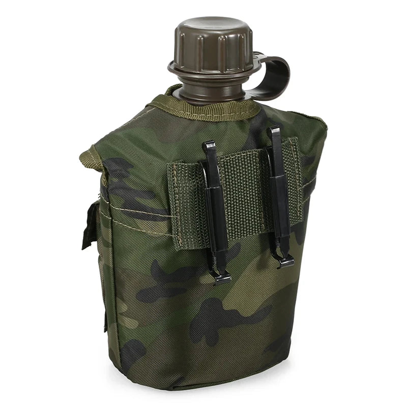 Large Capacity Military Canteen Bottle for Outdoor Adventures