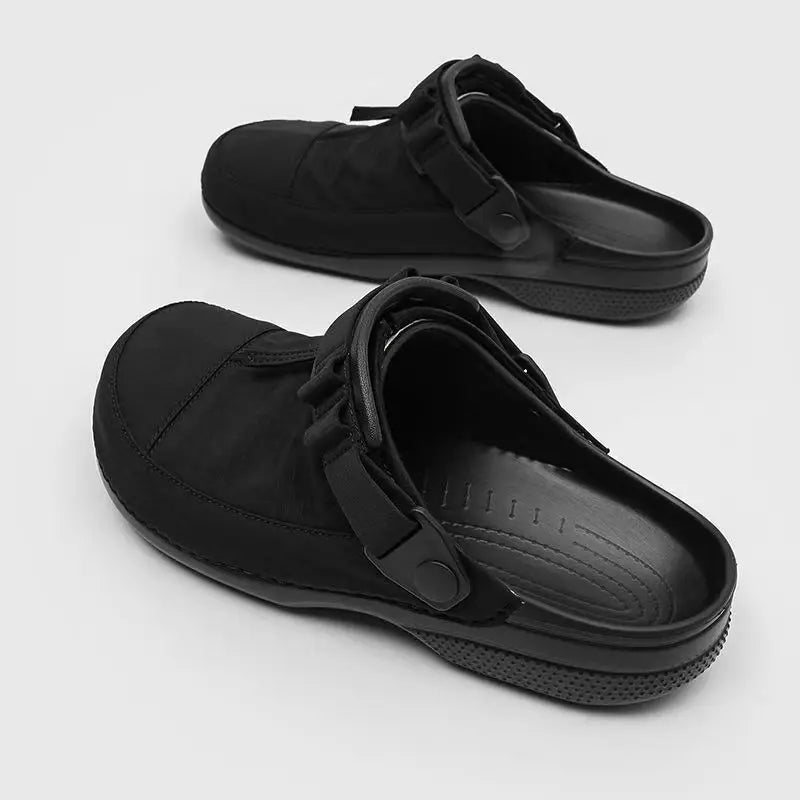 Men Slip On Summer Beach Shoes Cold Bonded Cork Sole Casual Birken Sandals Non Slip Outdoor Slippers Size 38-43