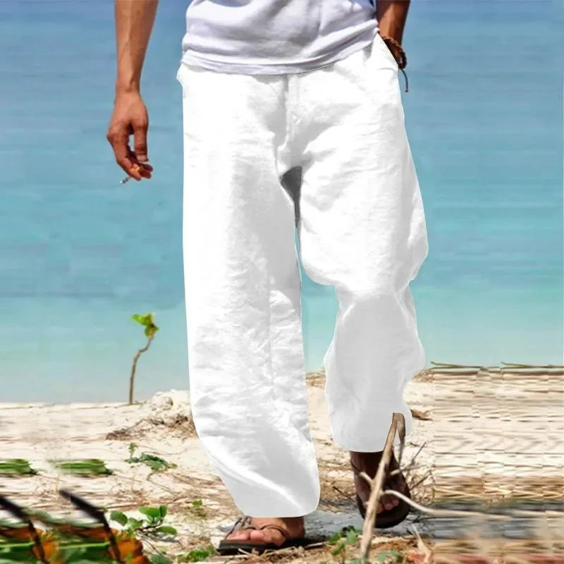 Men's Breathable Beach Pants | Casual Loose Trousers for Summer