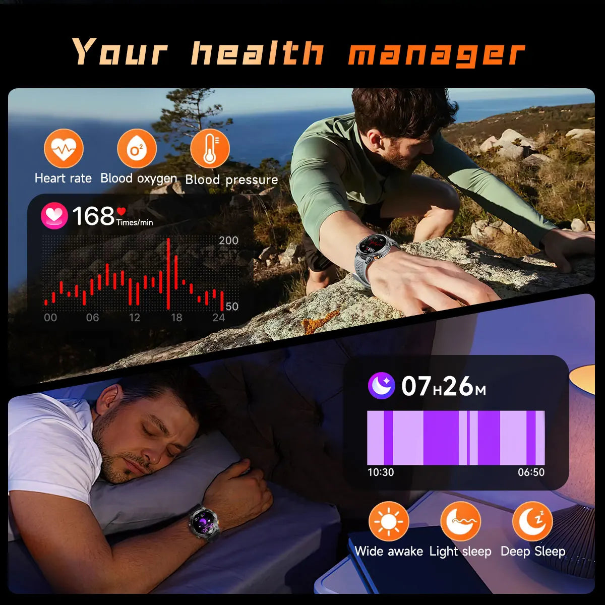 Rugged Military Smart Watch with GPS | Ultimate Fitness Tracker