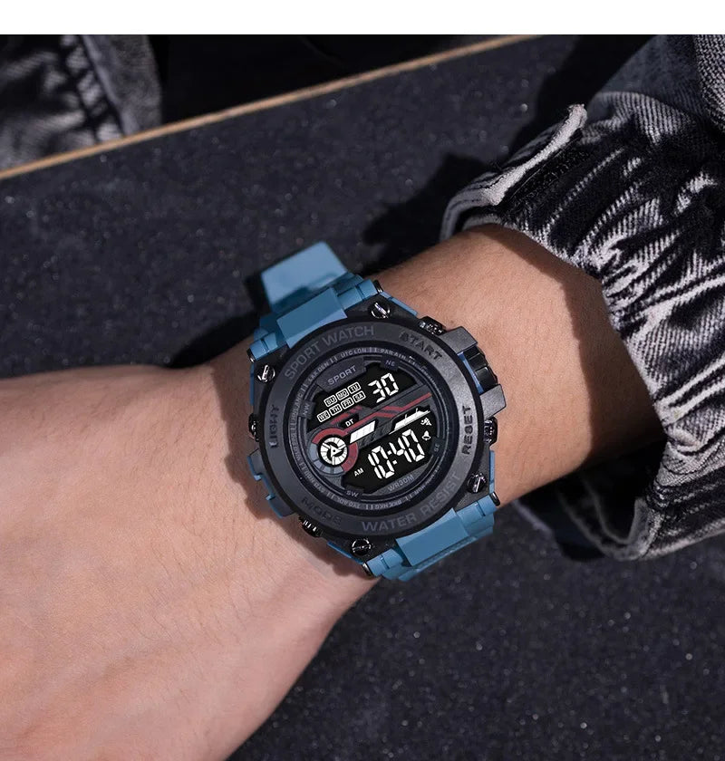 Men's Waterproof Sports Watch | Multifunctional Digital Military Design