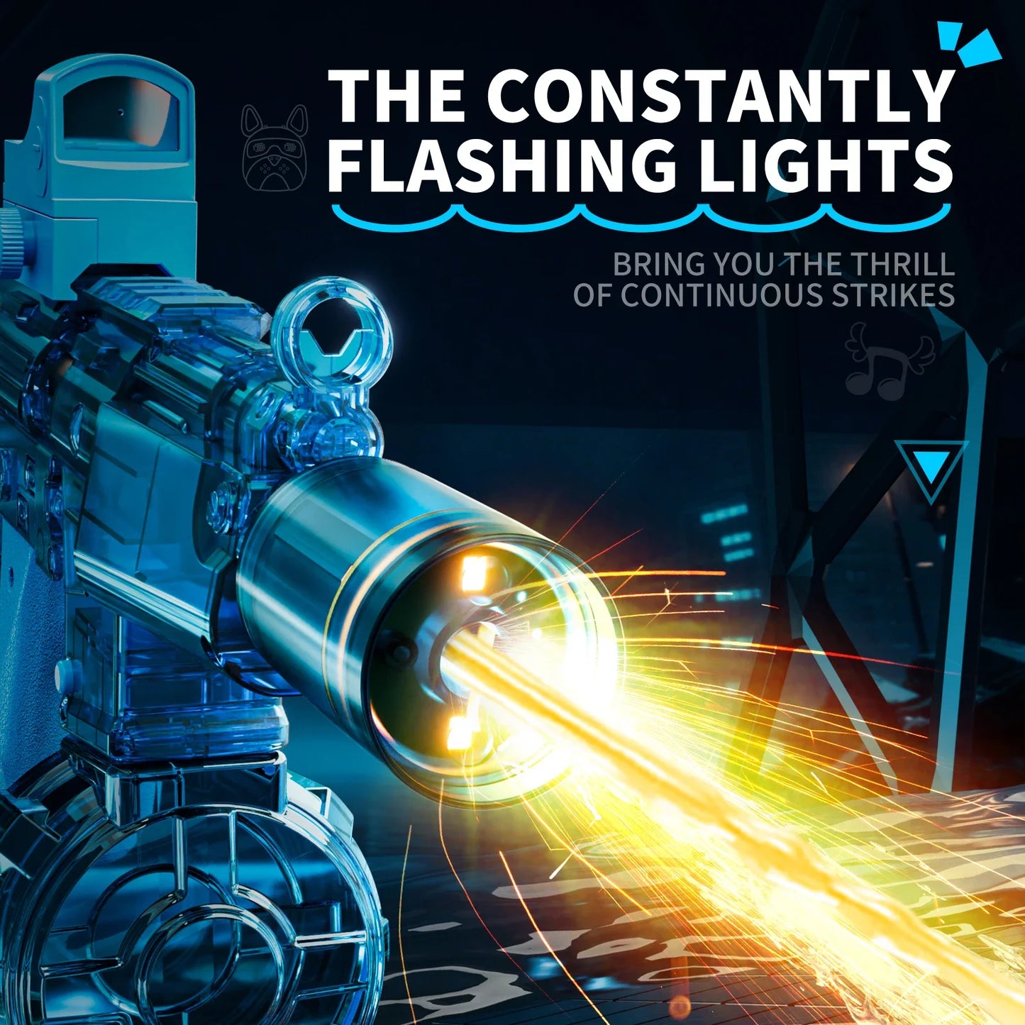 Electric Water Gun Toy | Automatic Sensor Lights & Firing Action